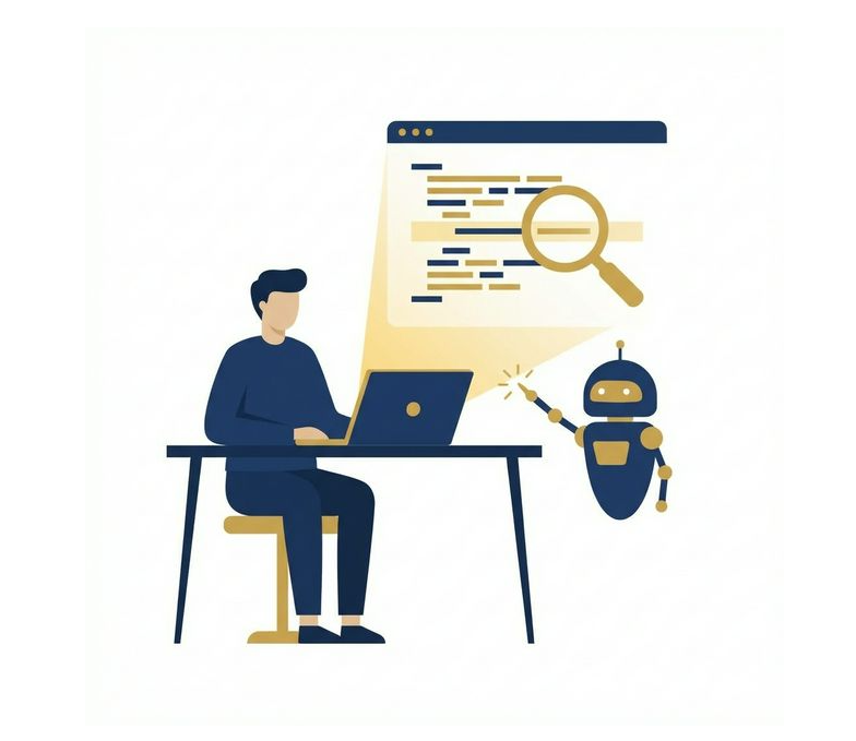 AIとペアプロしてCSSバグを修正するイメージ